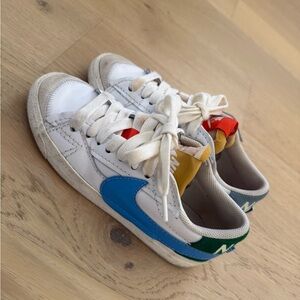 Nike Court Low White  Blue and Green